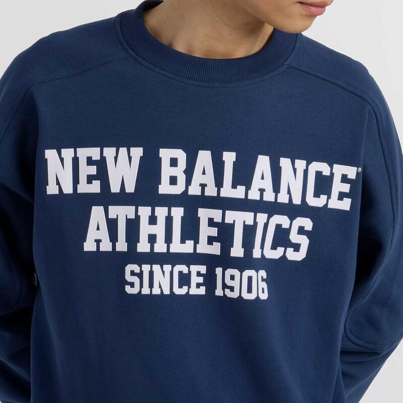 New Balance Varsity French Terry Graphic Crew image number 2
